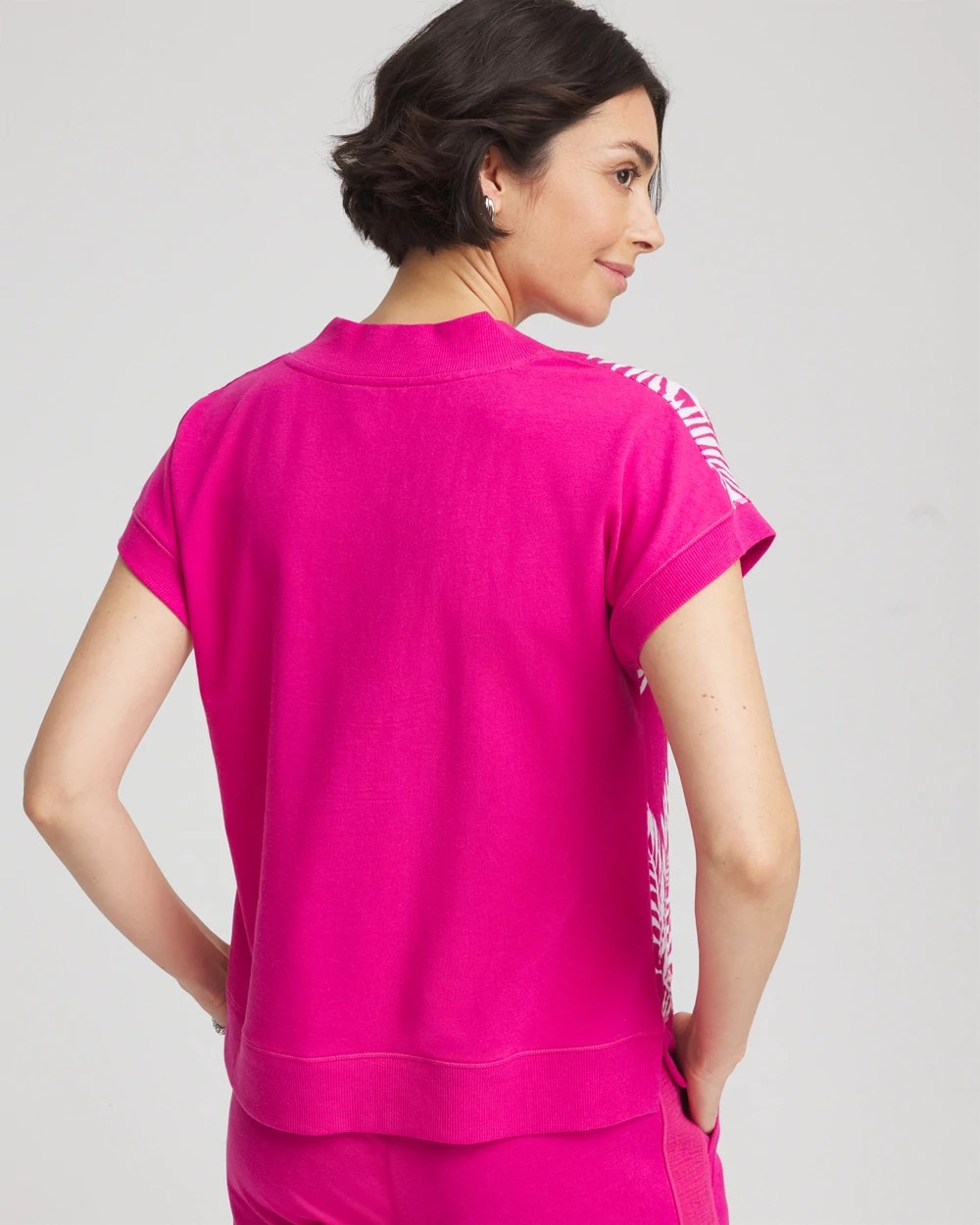 Crushed Berries Zenergy® Tropical Gauze Top