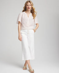 Sycamore Striped Linen Popover Shirt