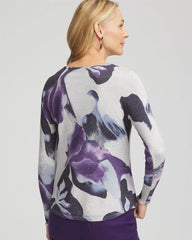 Purple Elixir Ella V-Neck Pullover Sweater