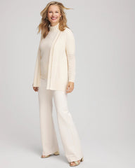 Cream Cashmere Pearl-Trim Cardigan