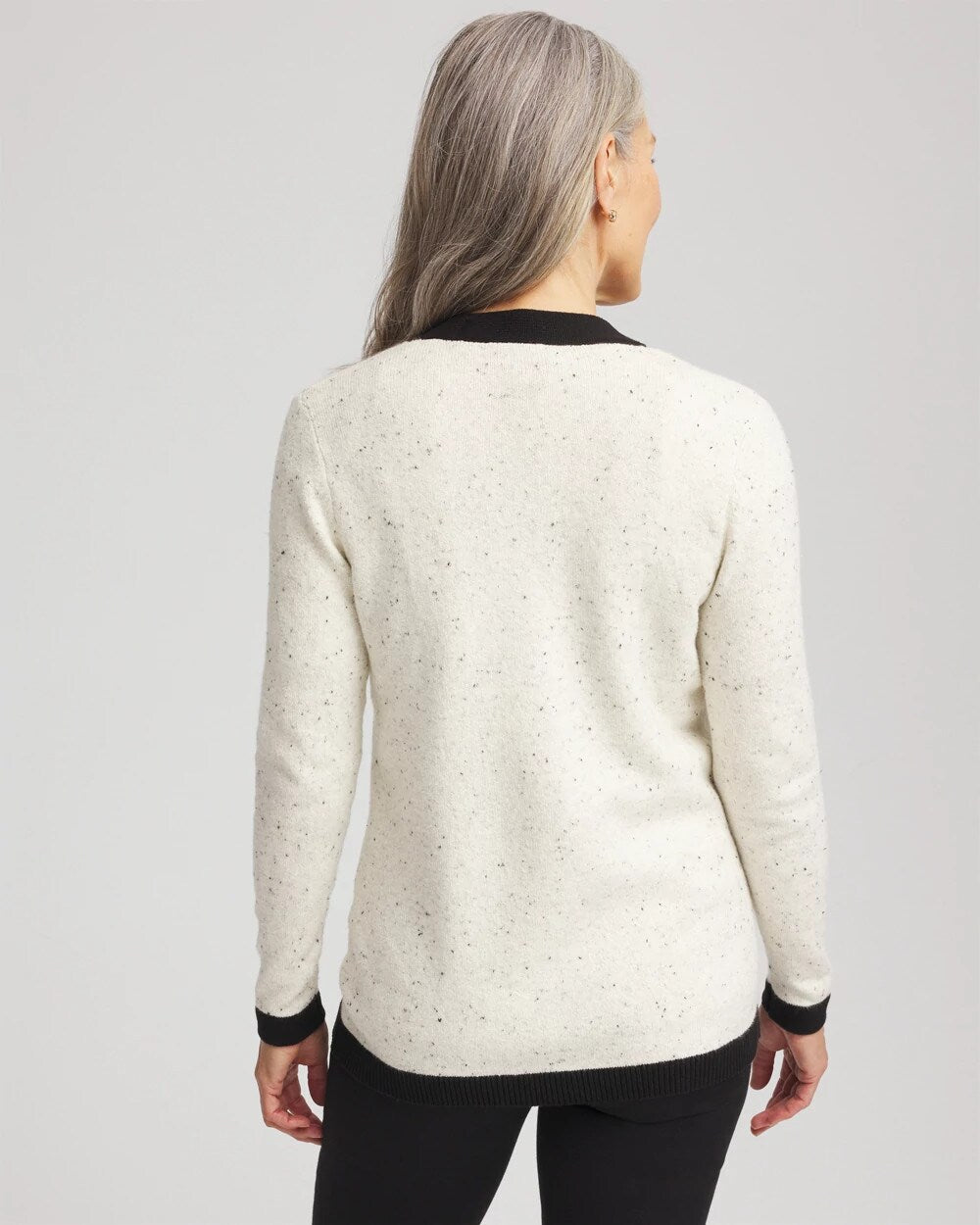 English Cream Tipped Lady Jacket Cardigan