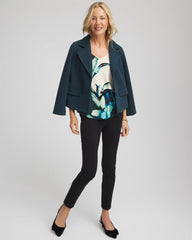Teal Shadow Ella Glacier V-Neck Pullover
