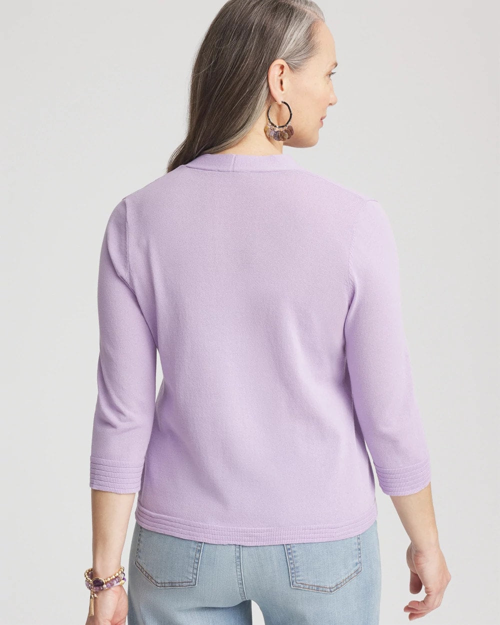 Gentle Lavender Summer Romance Short Cardigan