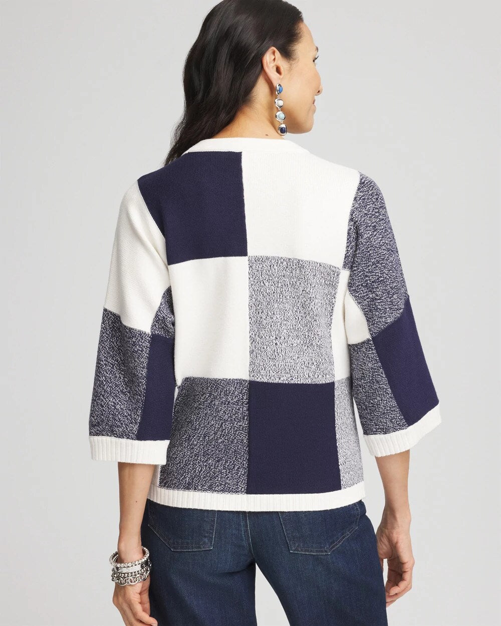 Passport Blue Dolman Sleeve Pullover Sweater