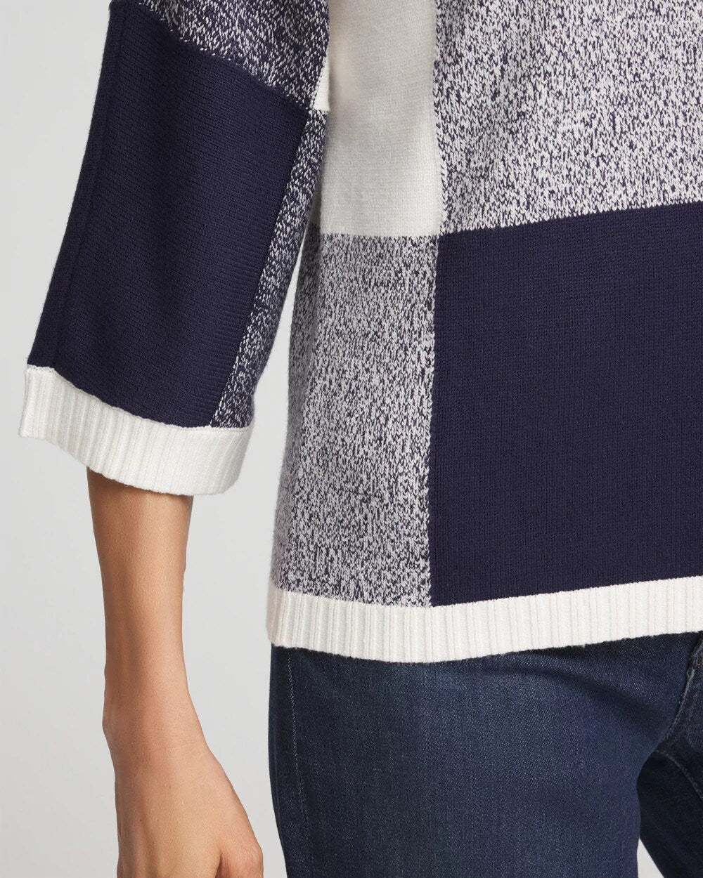Passport Blue Dolman Sleeve Pullover Sweater