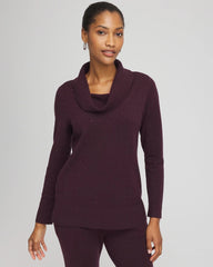 Night Bloom Zenergy® Luxe Diamante Cowlneck Tunic