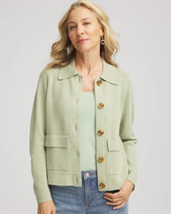 Sage Meadow Button-Front Cardigan Jacket