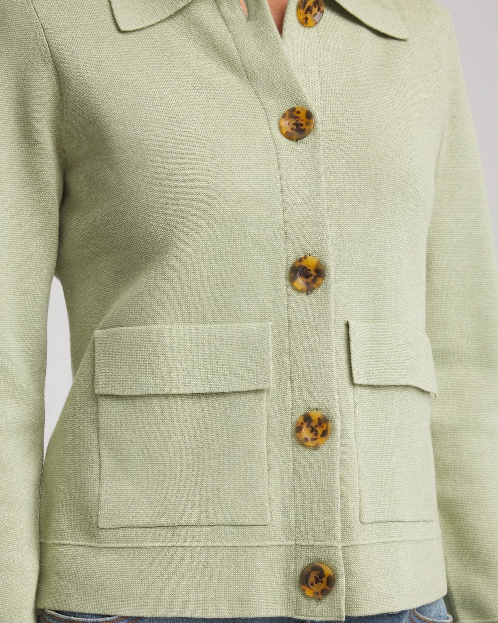 Sage Meadow Button-Front Cardigan Jacket
