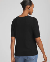 Black Ella Classic-Fit Sweater Tee