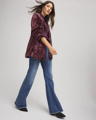Night Bloom Crushed Velvet Blazer