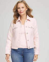 Blushed Boucle Casual Jacket