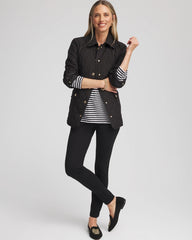 Black Quilted Barn Jacket
