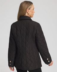 Black Quilted Barn Jacket