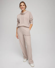 Light Taupe Heather Zenergy® Brushed Ribbed Pants