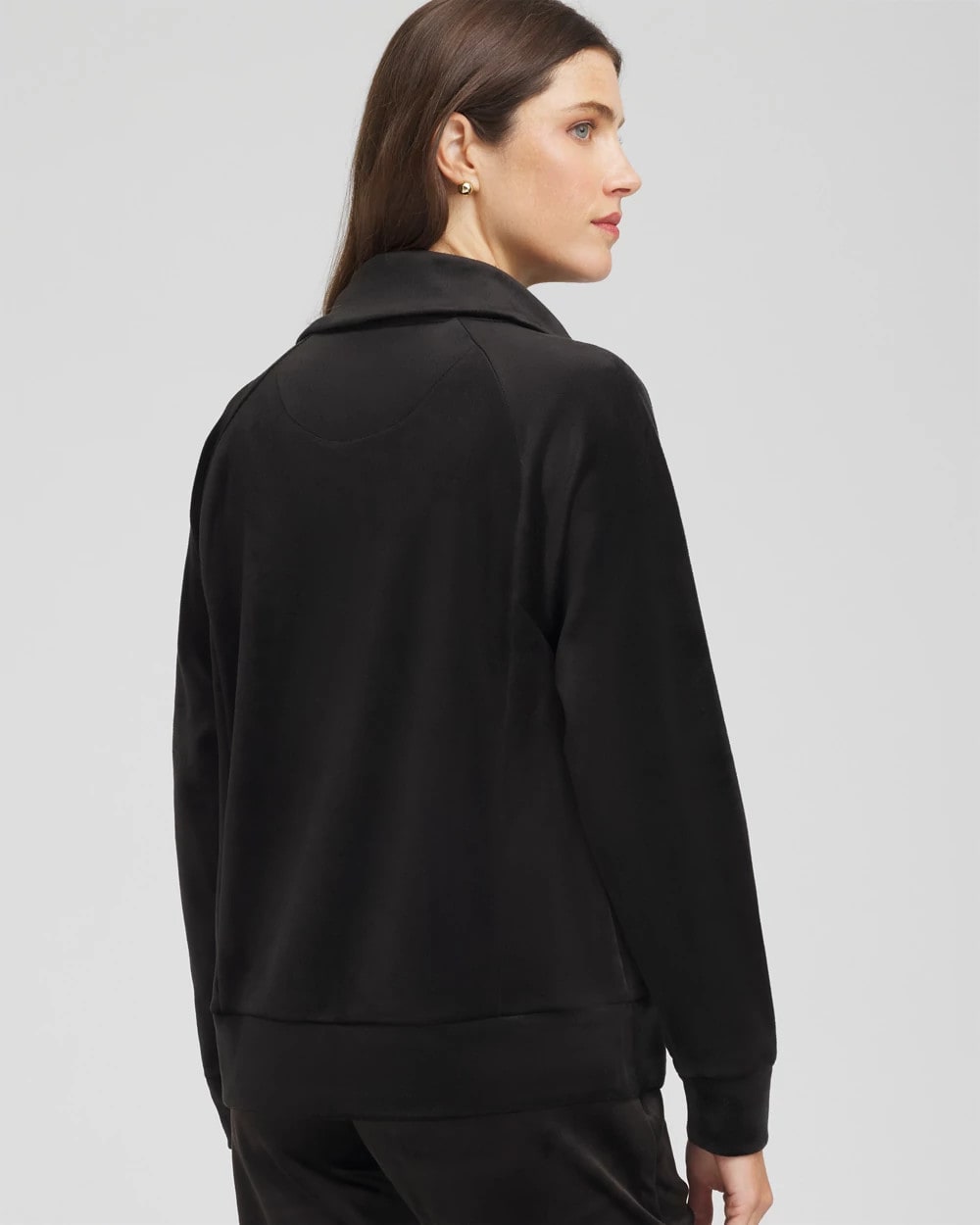 Black Zenergy® Velour Pullover