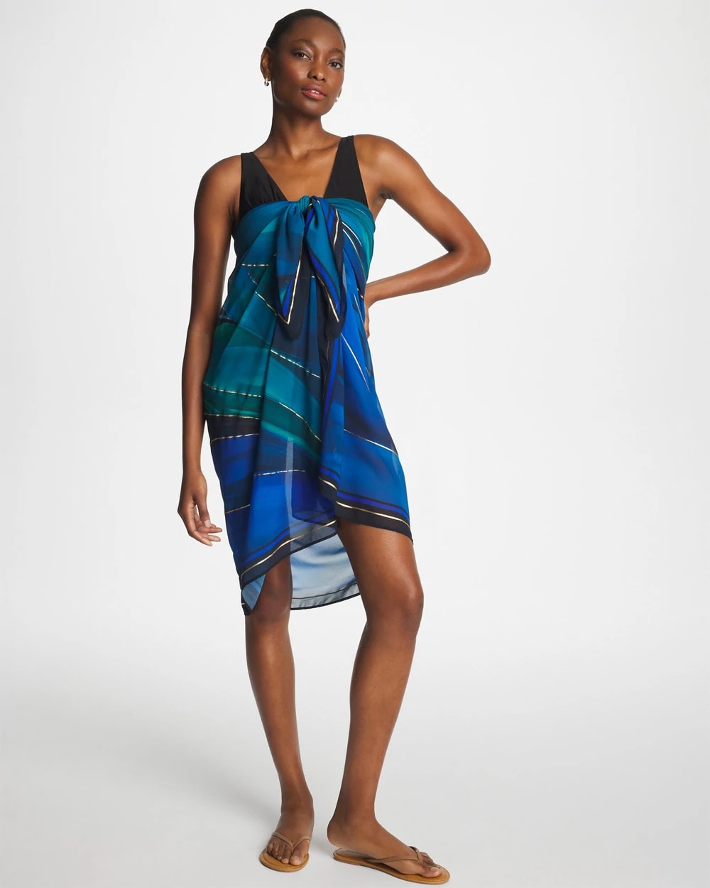 Blue Multi Miraclesuit® Maldiva Pareo