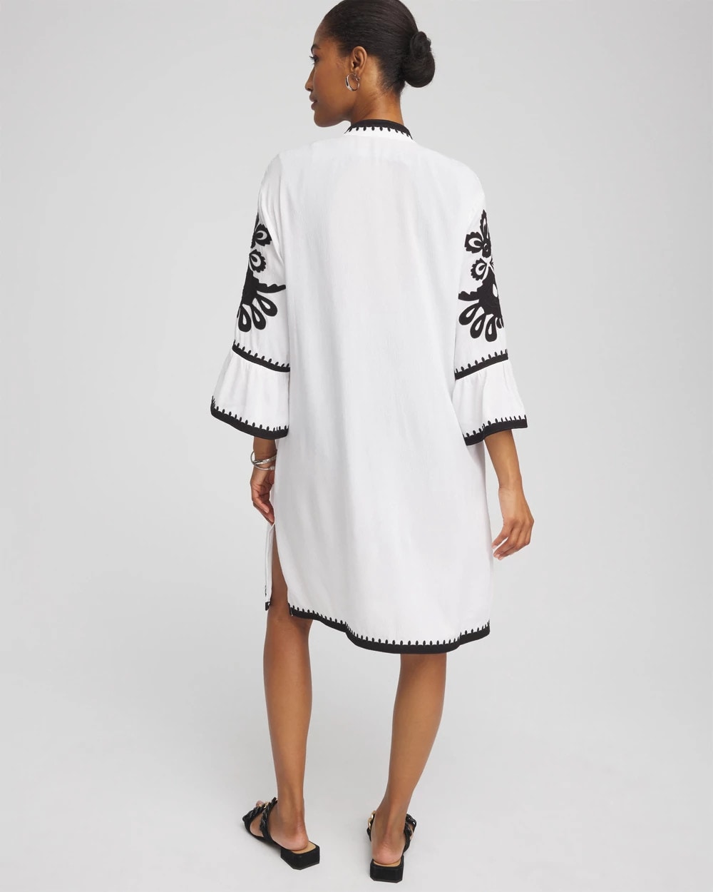 Alabaster Embroidered Beach Swimsuit Cover Up