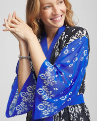 Midnight And White Miraclesuit® Talavera Kimono
