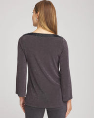 Serene Gray Travelers™ Koia Pearl Beaded Tunic