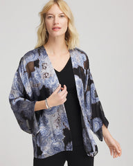 Canyon Blue Travelers™ Collection Paisley Burnout Jacket