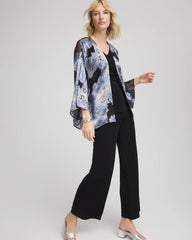 Canyon Blue Travelers™ Collection Paisley Burnout Jacket