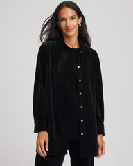 Travelers Black Travelers™ Velvet Button-Down Shirt