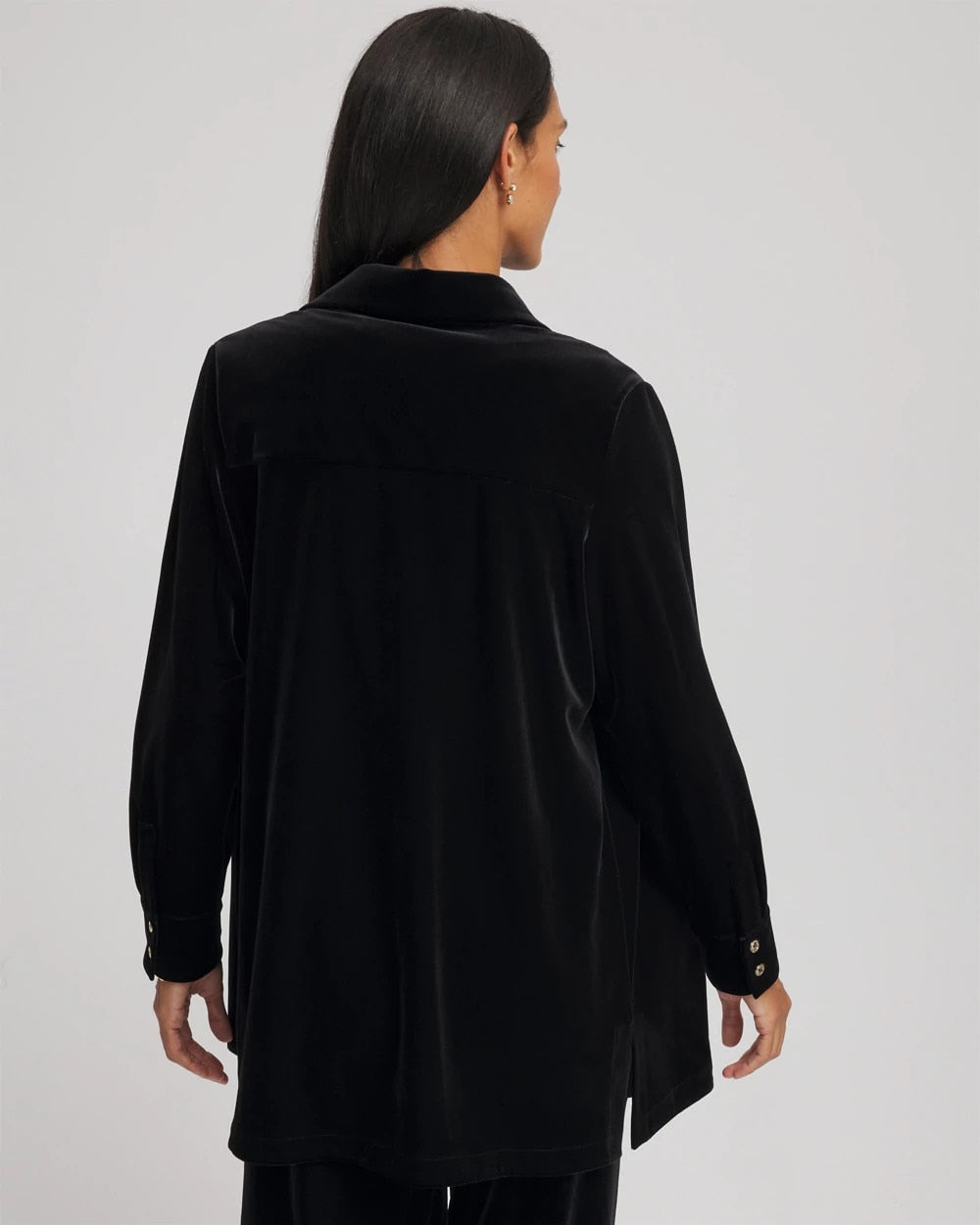 Travelers Black Travelers™ Velvet Button-Down Shirt