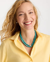Turquoise Turquoise Multistrand Bib Necklace