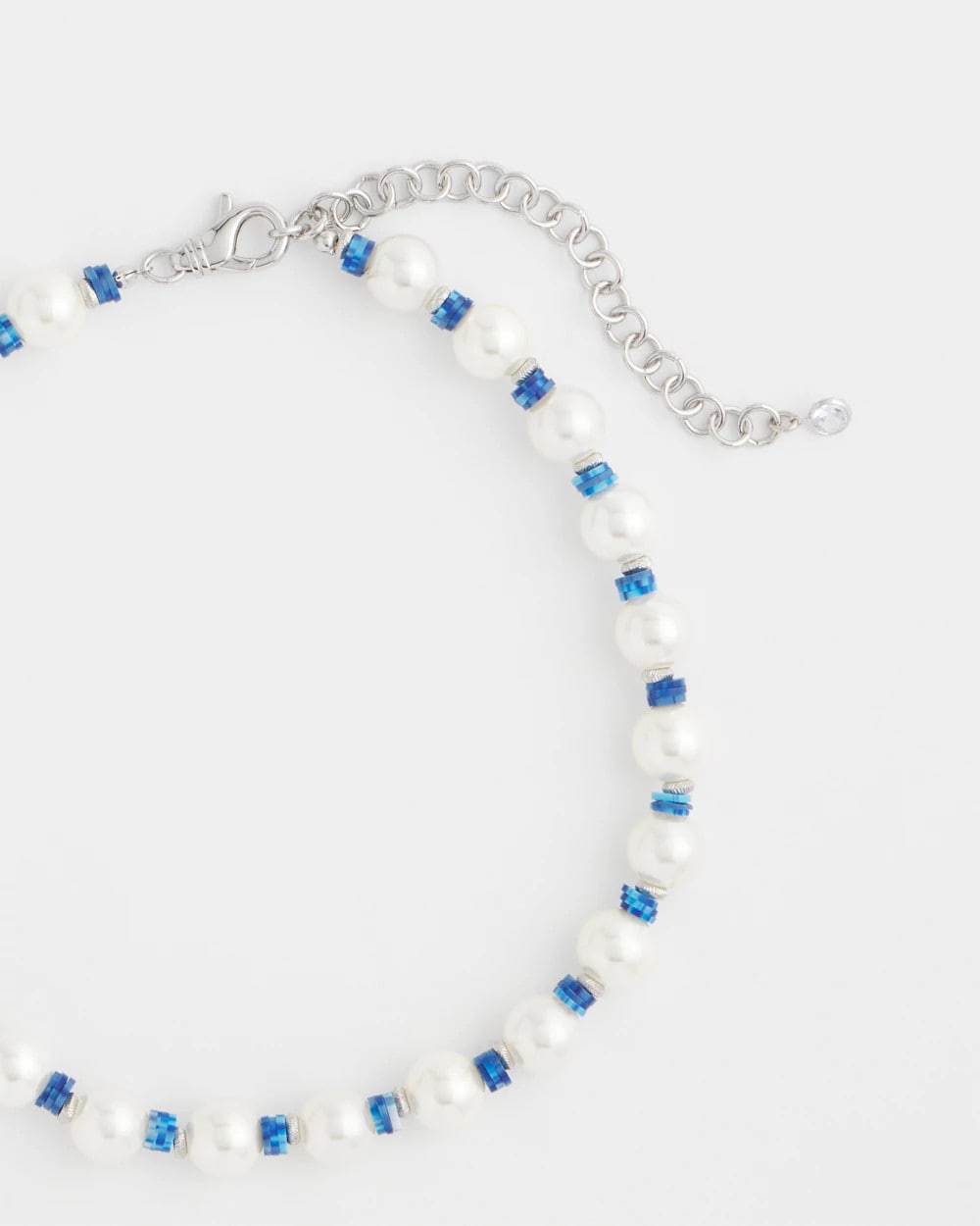 Blue Short Pearl Blue Necklace