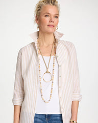 Neutral Neutral Long Layering Necklace