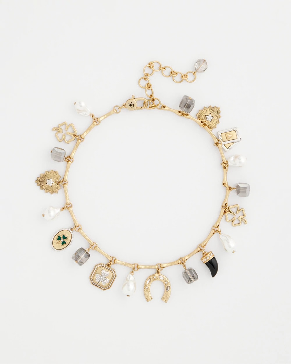 Gold Lucky Charm Short Necklace