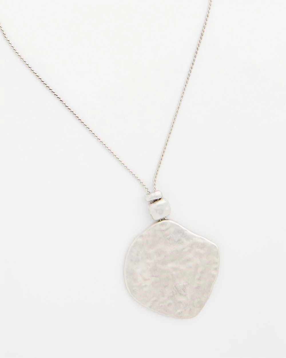 Silver Short Silver Pendant