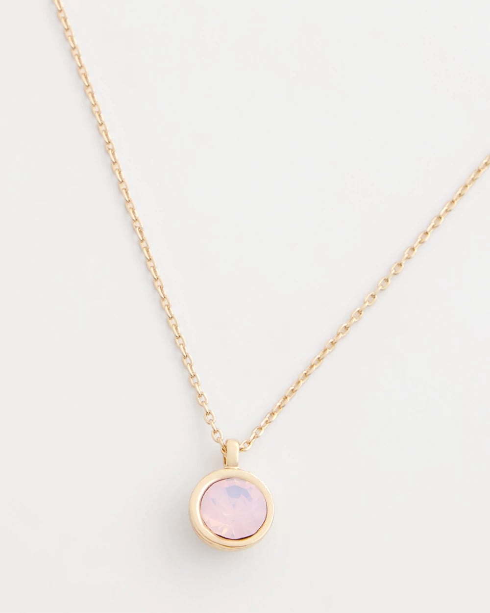Pink Pink Fine Single Strand Necklace