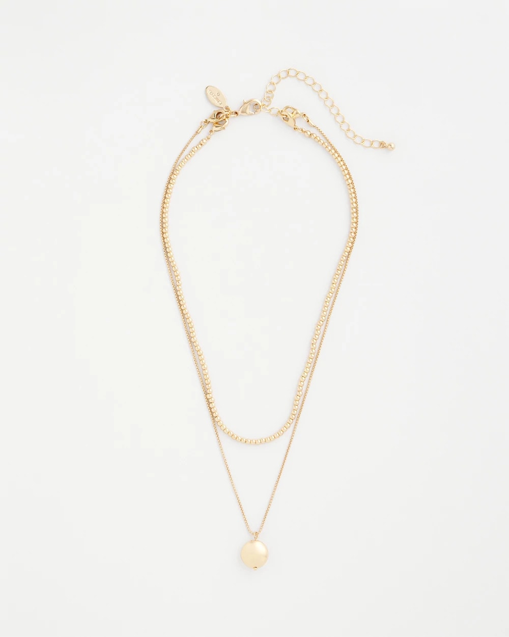 Gold Goldtone Convertible Pendant Necklace