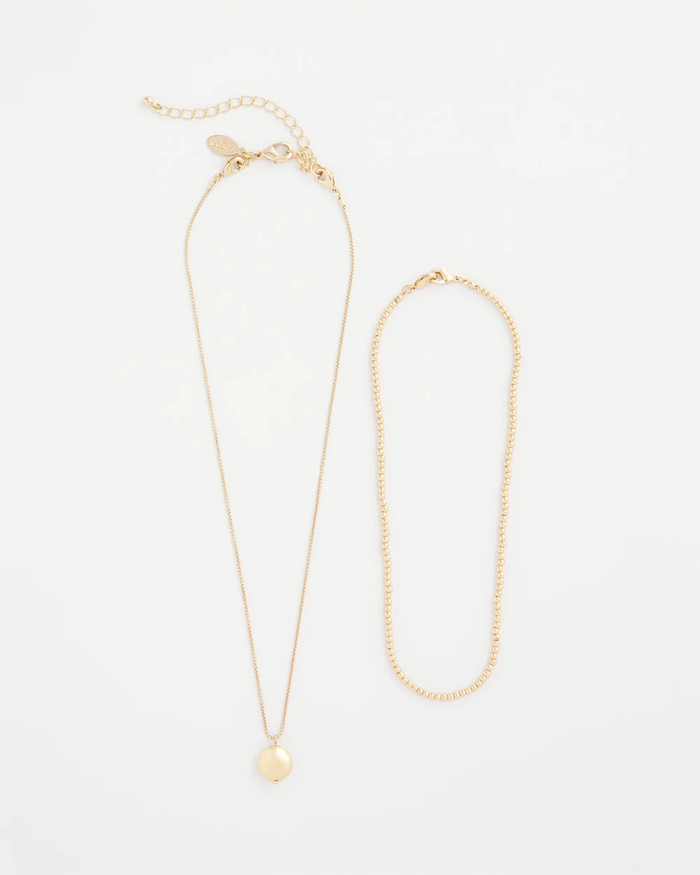 Gold Goldtone Convertible Pendant Necklace