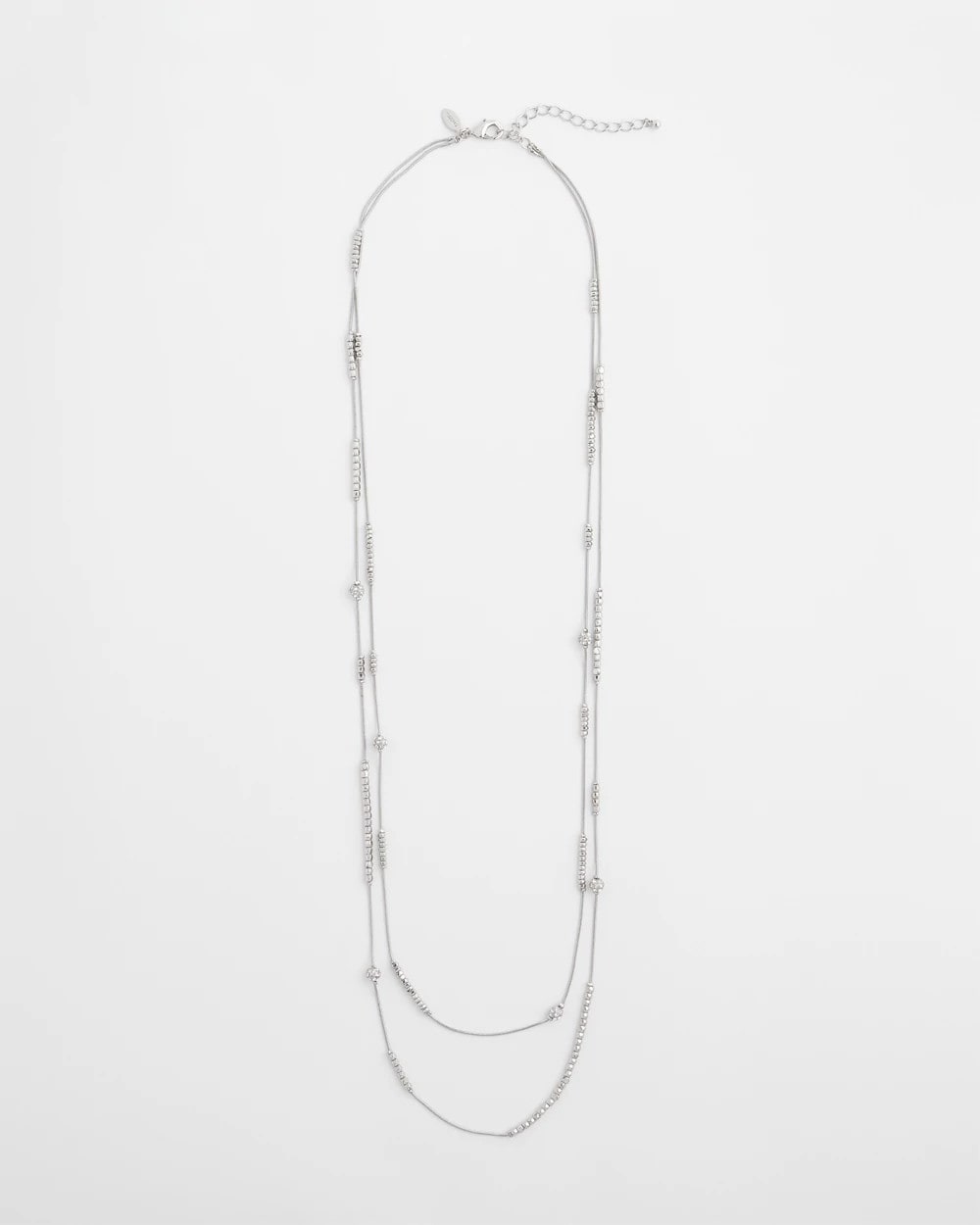 Silver Hexie Multi-Strand Necklace