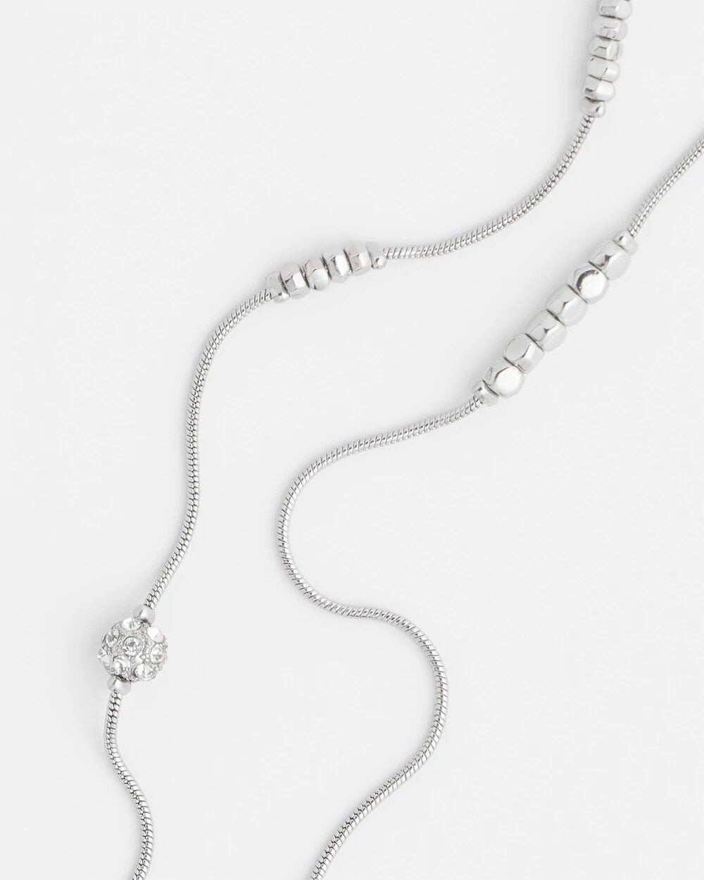 Silver Hexie Multi-Strand Necklace