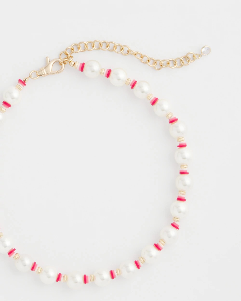 Pink Short Pearl Pink Necklace