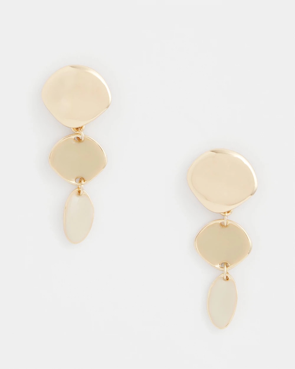 Gold Liner Gold Drop Earrings