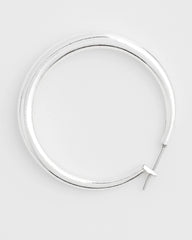 Silver Cassie Silver-Tone Hoop Earrings