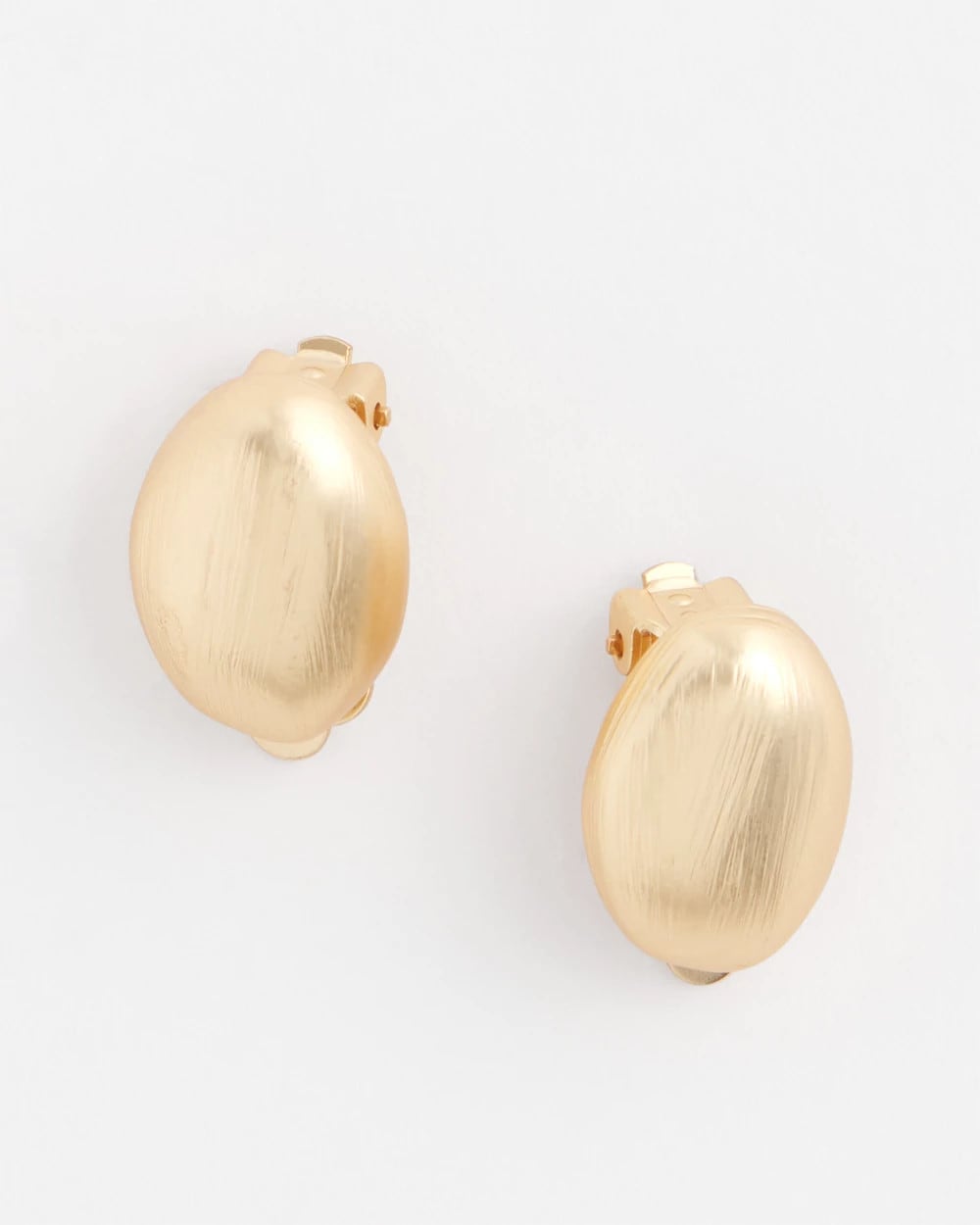 Gold No Droop™ Gold Stud Clip-On Earrings