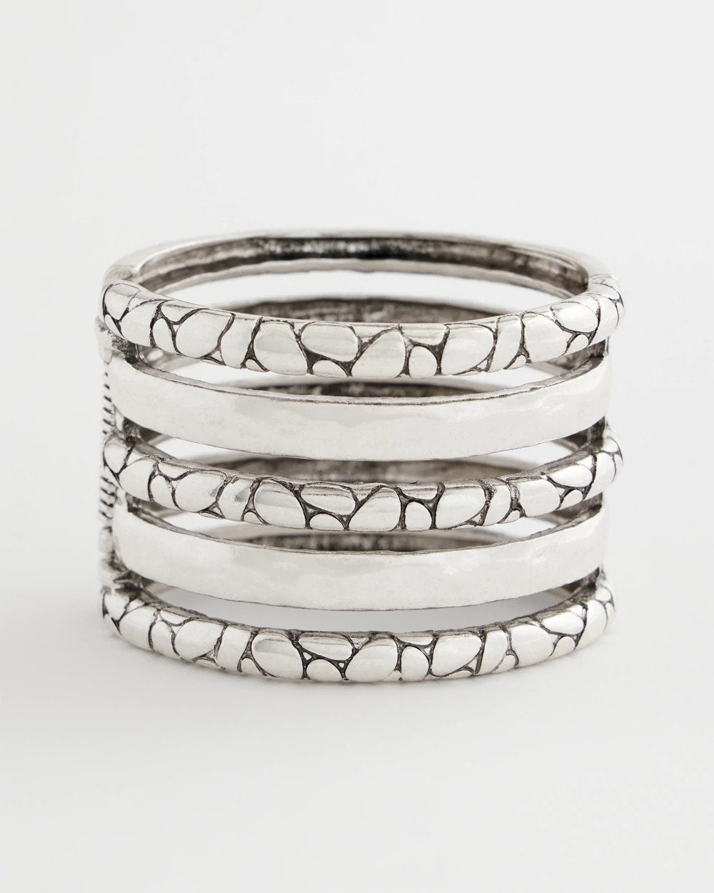 Silver Silver Island Metals Cuff Bracelet